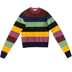 Victoria Beckham Colorful Striped Women's Sweater XS